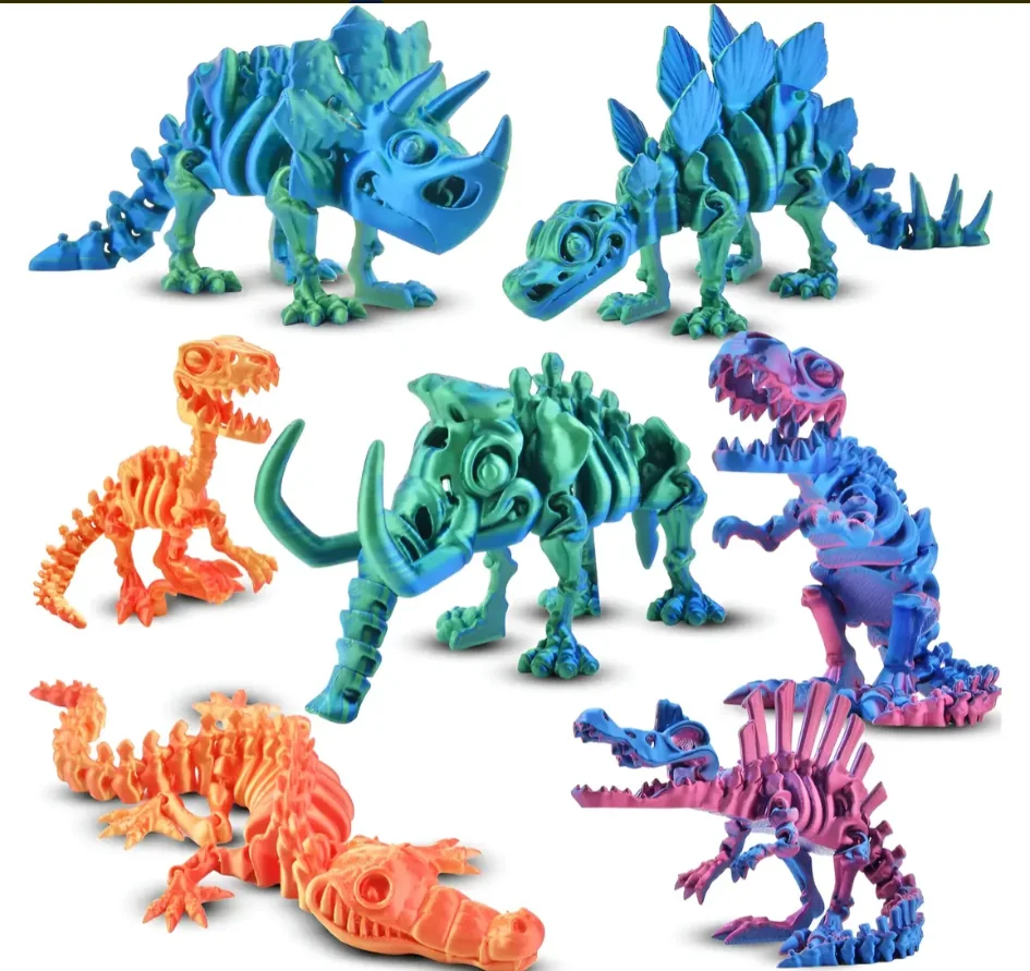 Dinosaurios Articulados – Colección 3D - Makers 3D