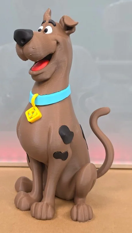 Figura 3D de personaje canino