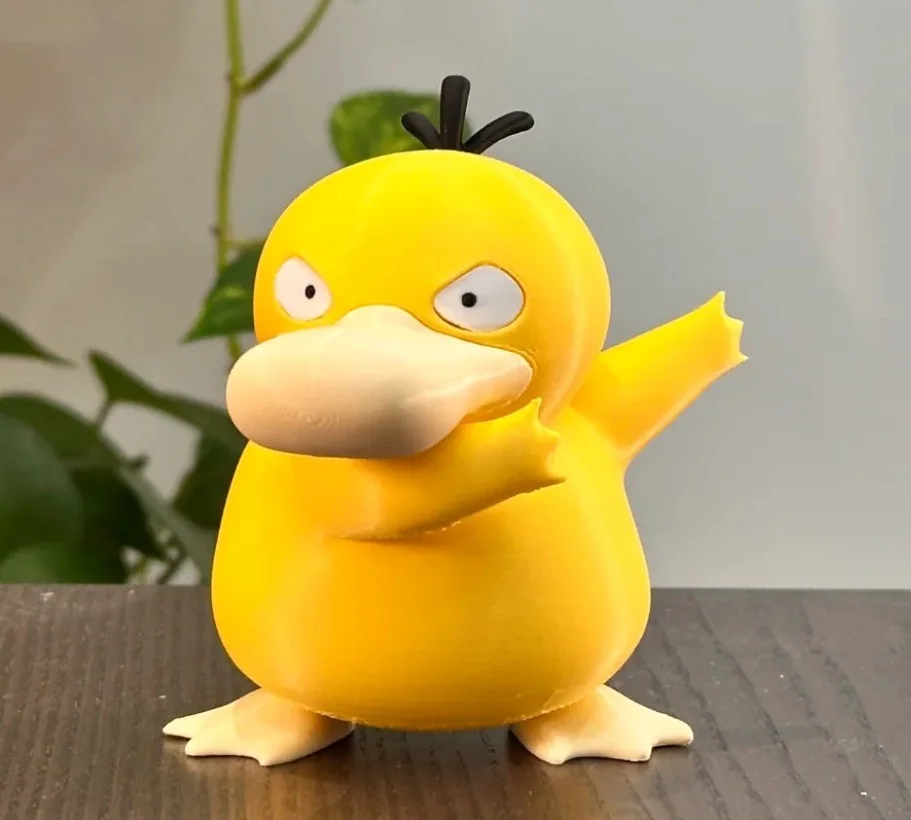 Figura 3D de personaje amarillo