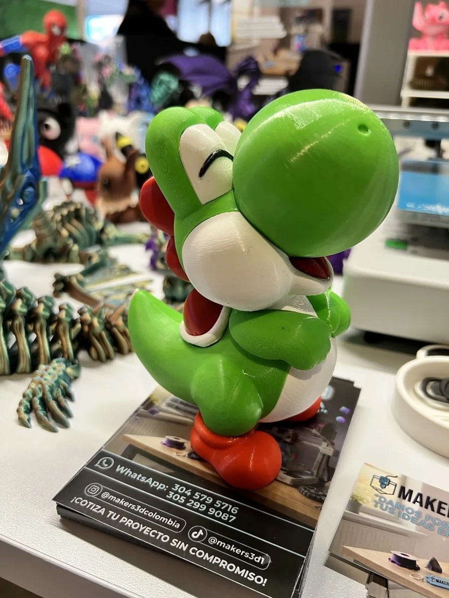 Figura 3D de personaje verde